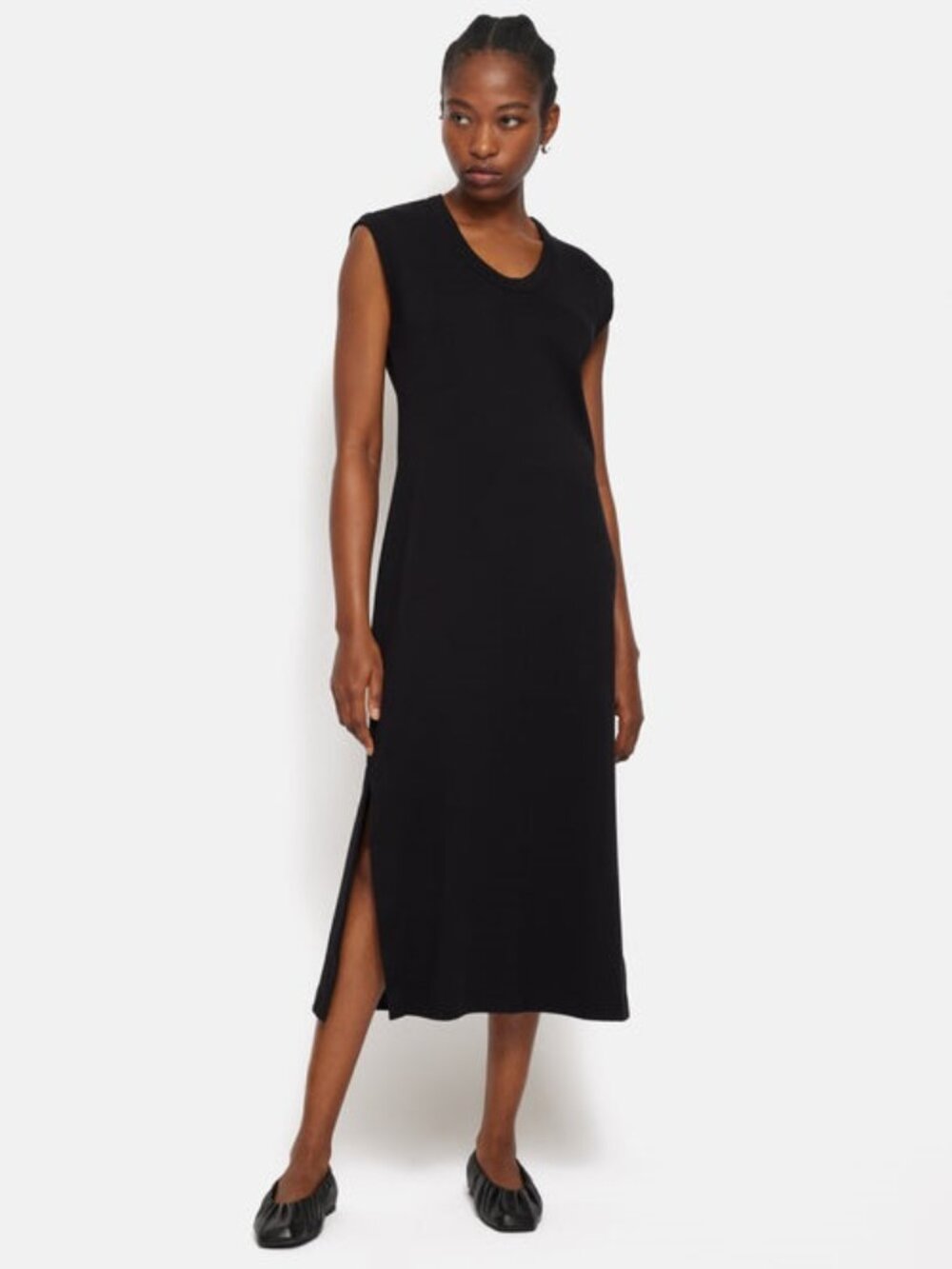 Black t shirt dress from Jigsaw clothing store (UK clothing store)